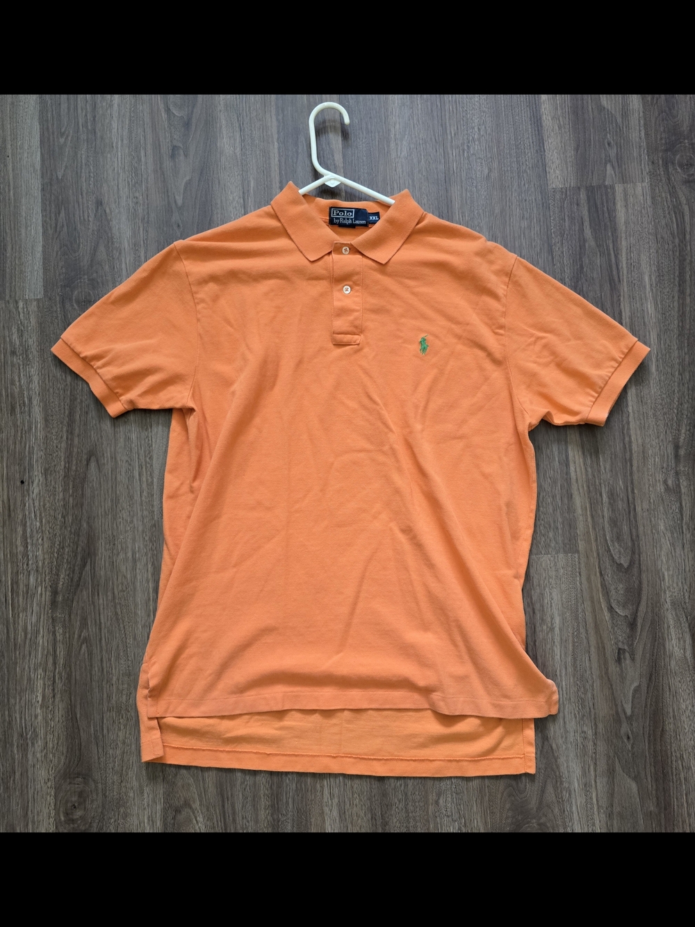 Ralph Lauren Men's Polo Shirt in Bright Orange with Green Pony